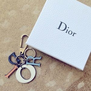 Christian Dior Monogram Leather Key Chain or Purse Charm